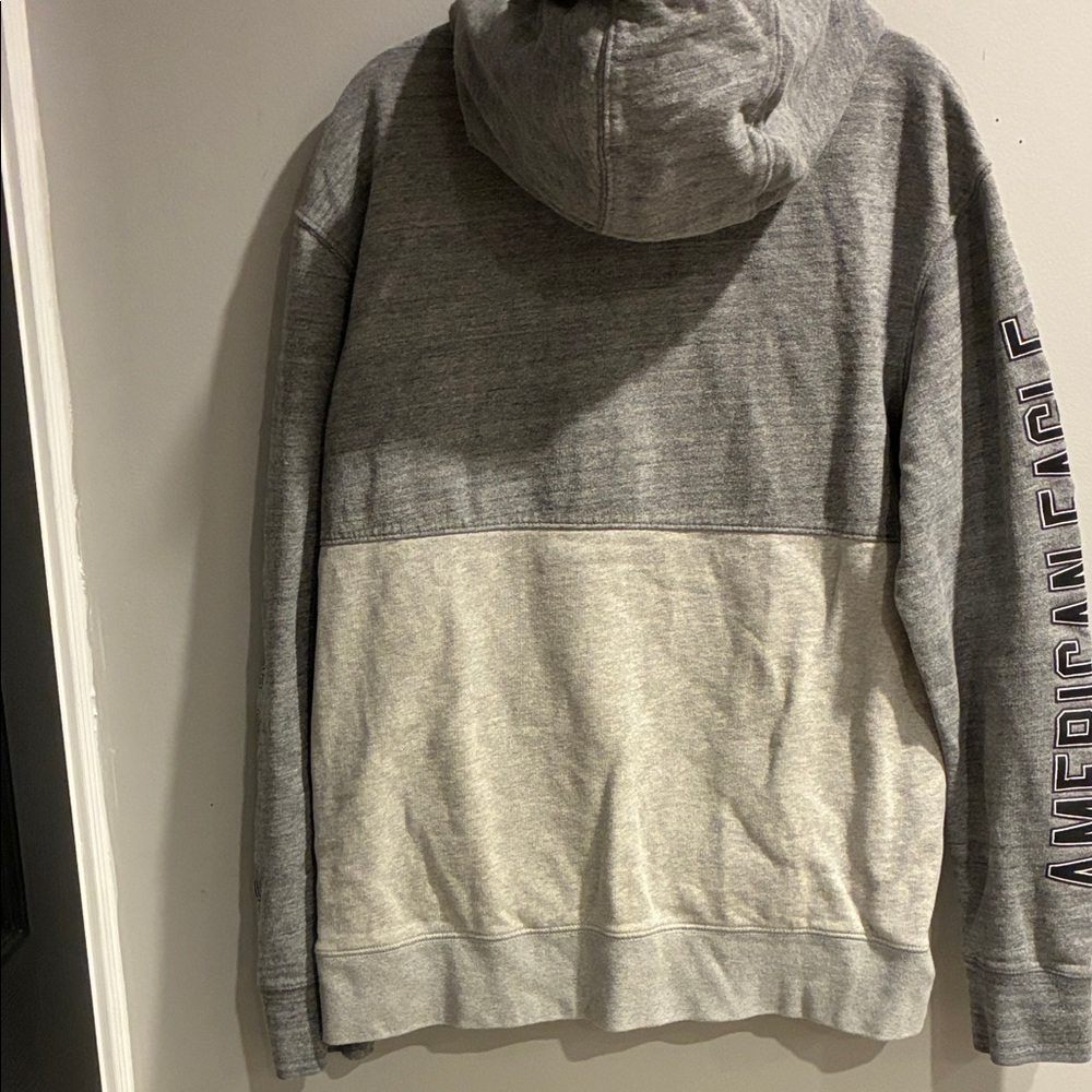 American Eagle Outfitters Two-Tone Gray Hoodie - Picture 6 of 6